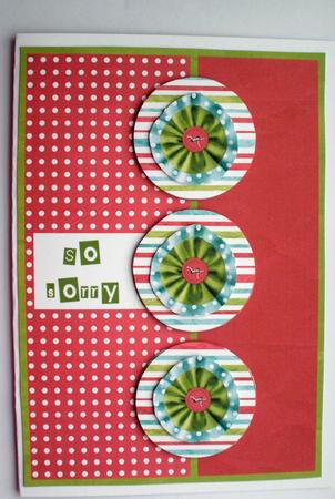 Pink Polka - So Sorry Card by Dawn Jones