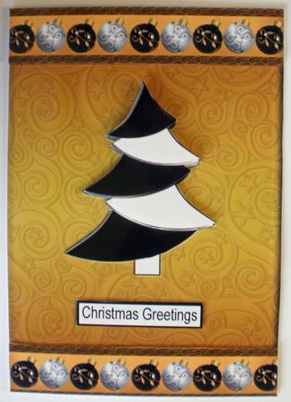 Black, White and Gold Christmas by Dawn Jones