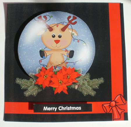 Reindeer in a Snowglobe by Dawn Jones