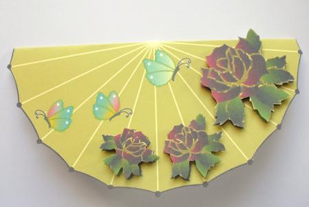 Chinese Umbrella Wobble Card (banana Yellow) 2 by Dawn Jones