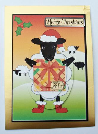 Cute Christmas Sheep Pyramid by Dawn Jones