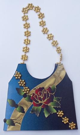 Chinese Hand-bag (black Sky-blue) by Dawn Jones