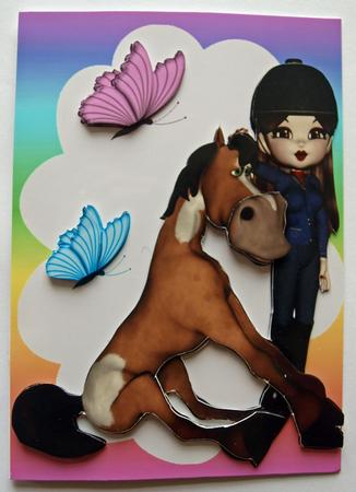 I Love My Horse! A4 Topper by Dawn Jones