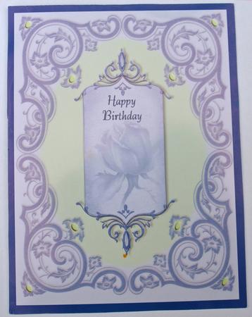Moody Blues Best Wishes Card Front by Dawn Jones