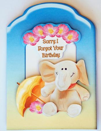 Sorry I Forgot Scalloped Top Quick Card by Dawn Jones