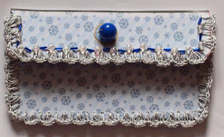Clutch Hand Bag Crochet Card by Dawn Jones