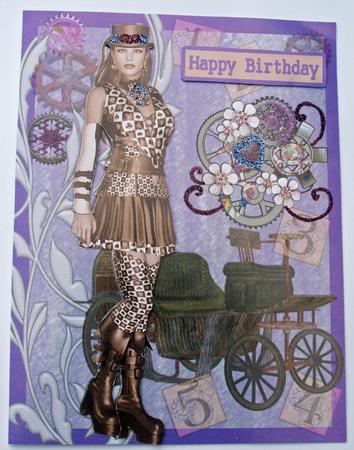 Steampunk Queen Card by Dawn Jones