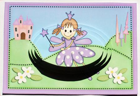 A5 Fairy Twinkletoes Oval Pyramage Topper by Dawn Jones