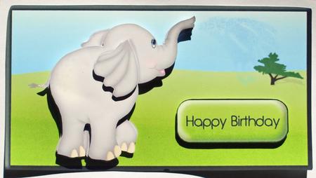 Cute Safari Elephant by Dawn Jones