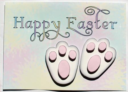 Happy Easter Bunny Feet by Dawn Jones