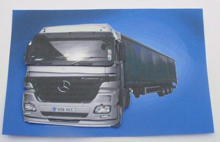 Lorry Decoupage by Dawn Jones