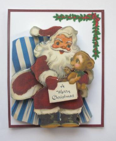 Santa and Ted. Xmas by Dawn Jones