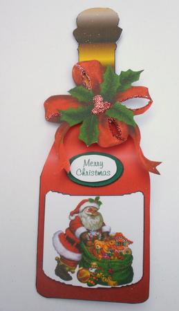 Christmas Bottle by Dawn Jones