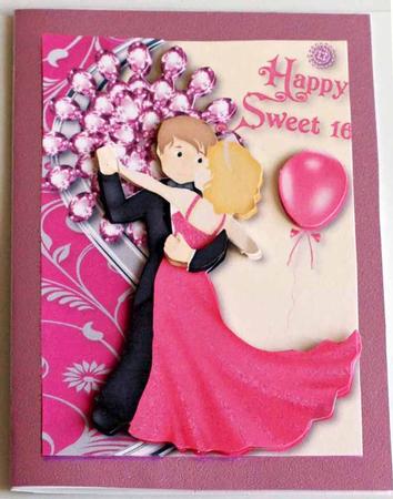 Happy Birthday! Sweet Sixteen, A4 by Dawn Jones