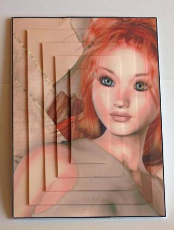 Auburn Fairy in Coffee and Cream Pyramage Sheet by Dawn Jones