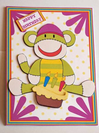 Sock Monkey 6 by Dawn Jones
