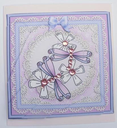 Dreamy Dragonflies Quick Card - Fan Pyramage Topper by Dawn Jones