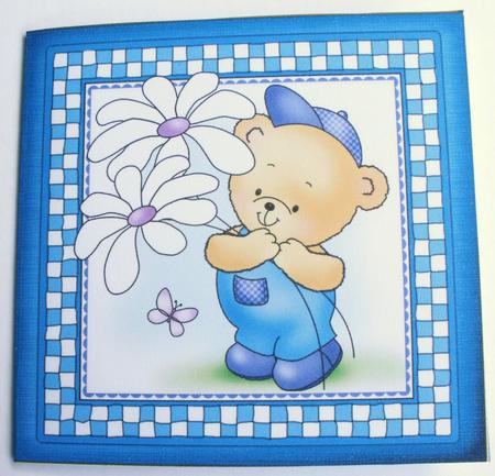 Robert's Flowers Cut and Fold Quick Card by Dawn Jones