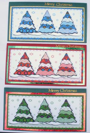 Patchwork Trees 1 by Dawn Jones