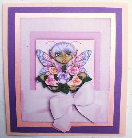 Rose Fairy Framed by Dawn Jones