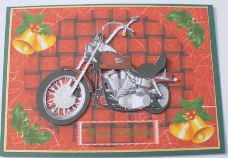 Christmas Bike Decoupage by Dawn Jones