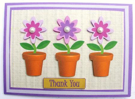 Decoupage Flower Pots (purple - Lilac) by Dawn Jones