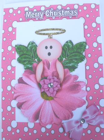 Pretty Pink Flower Angel by Dawn Jones