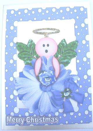 Pretty Purple Flower Angel by Dawn Jones