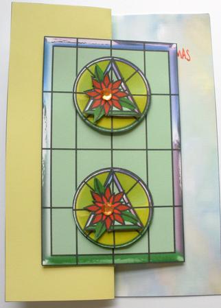 Stained Glass Poinsettia by Dawn Jones