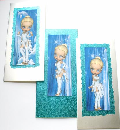 Winter Elf Set of 3 Bookmarks by Dawn Jones