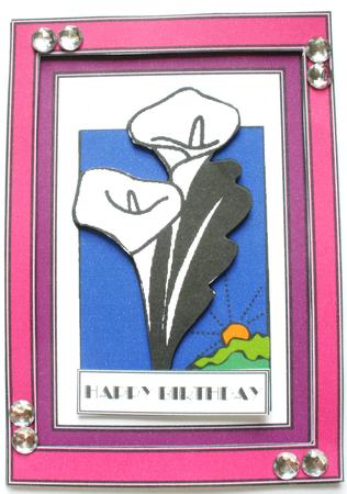 Art Deco Arum Lillies by Dawn Jones