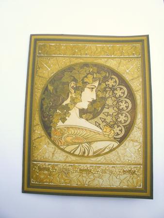 Ivy - Art Nouveau Quick Card by Dawn Jones