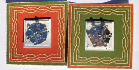 Square Christmas Card Bases by Dawn Jones