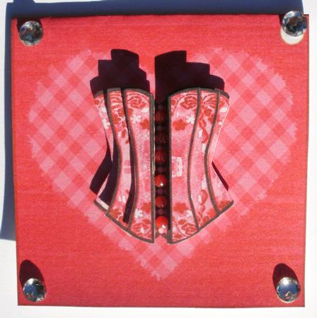 Quick Card with Corset 3D Decoupage 1 by Dawn Jones