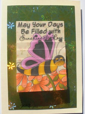 Butter Bee Floral Topper 2 by Dawn Jones