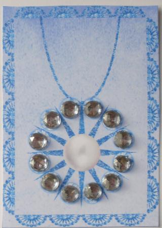 Diamonds and Pearls Card Front by Dawn Jones