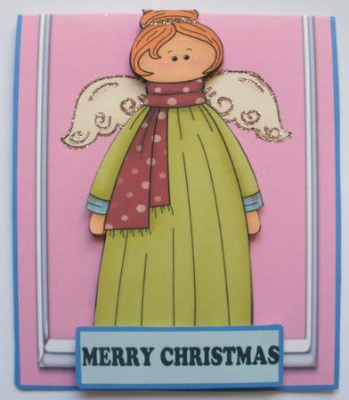 Angel at Christmas Merry Christmas by Dawn Jones