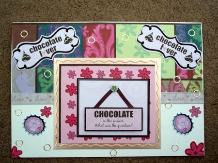 Chocolate is the Answer Topper by Dawn Mellor