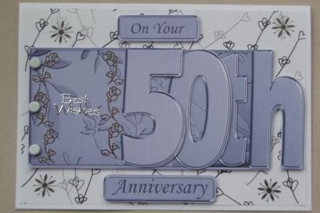 50th Elegant Metallic Book Sheet by Dawn Mellor