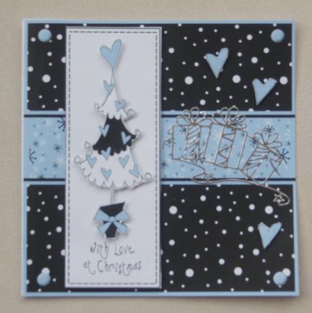 Funky Xmas Tree Quick Card by Dawn Mellor
