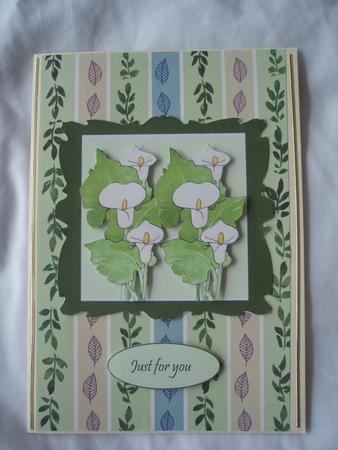 Just for You Lily 2 Card Sheet by Dawn Mellor