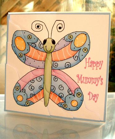 Happy Mummy's Day - Wavey Corner Stacker by Dawn Hill