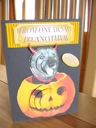 Trick or Treat Tricky Woo's Halloween Party - Double Pyramid by Deb Hinds-Wood