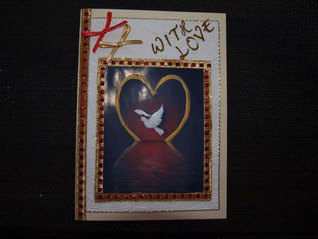 Heart and Dove Decoupage by Debbie Banham