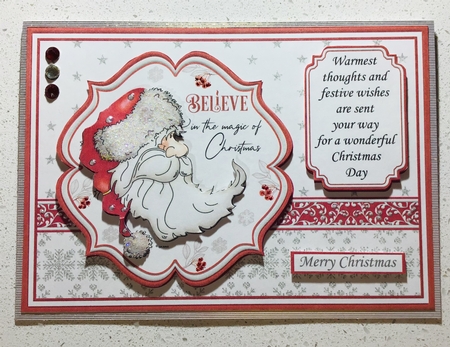 A5 CHRISTMAS CARDS & VERSES Mixed Decoupage & Pyramage Kit by Debbie Knechtel