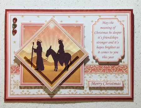 A5 CHRISTMAS CARDS & VERSES Mixed Decoupage & Pyramage Kit by Debbie Knechtel