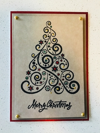 Kraft Paper Christmas Stamp Topper Bumper Kit by Debbie Knechtel