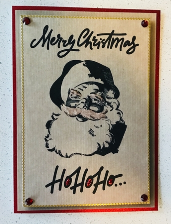 Kraft Paper Christmas Stamp Topper Bumper Kit by Debbie Knechtel