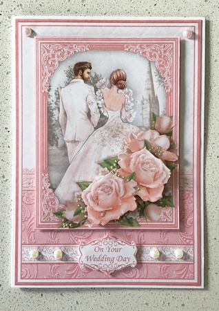 BRIDE & GROOM WEDDING DAY A5 Decoupage & Inserts With Verses Bumper Kit by Debbie Knechtel