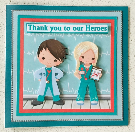 Thank you to our Heroes - Mini Kit & Decoupage (Nurse & Doctor) by Debbie Knechtel